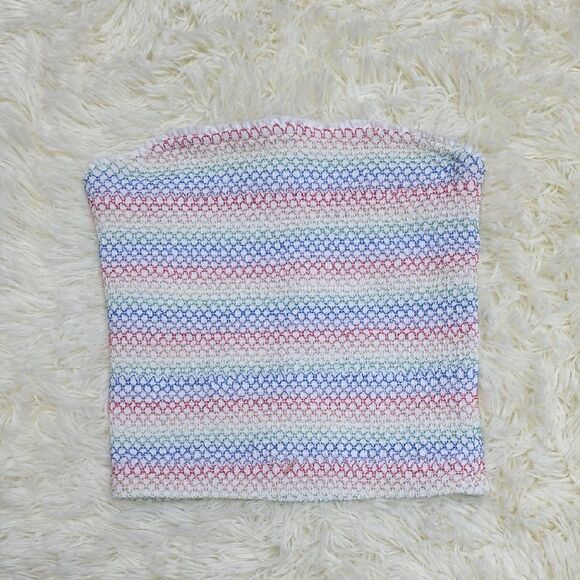 Abercrombie & Fitch Multicolor Crochet Tube Top For The Trevor Peoject - Picture 1 of 4